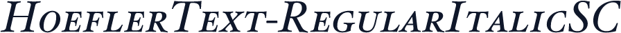 HoeflerText-RegularItalicSC