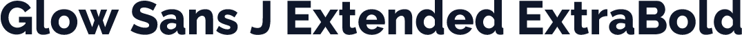 Glow Sans J Extended ExtraBold