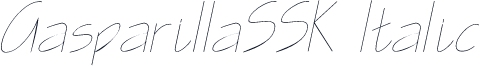 GasparillaSSK Italic