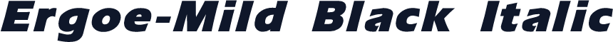 Ergoe-Mild Black Italic