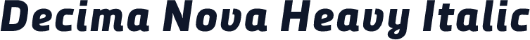 Decima Nova Heavy Italic