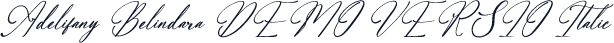 Adelifany Belindara DEMO VERSIO Italic