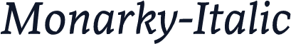 Monarky-Italic