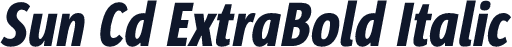 Sun Cd ExtraBold Italic