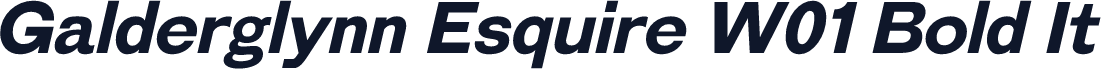 Galderglynn Esquire W01 Bold It