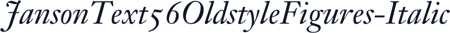 JansonText56OldstyleFigures-Italic