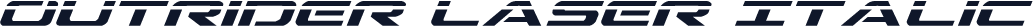 Outrider Laser Italic