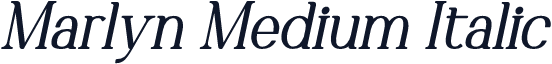 Marlyn Medium Italic