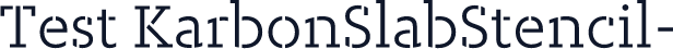 Test KarbonSlabStencil-
