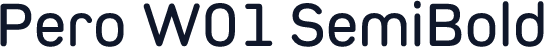Pero W01 SemiBold