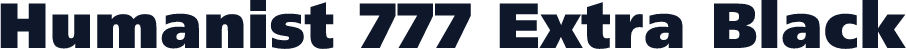 Humanist 777 Extra Black