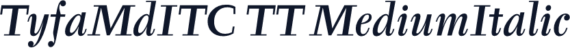 TyfaMdITC TT MediumItalic