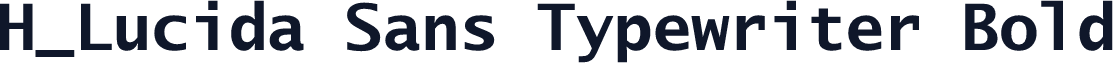 H_Lucida Sans Typewriter Bold