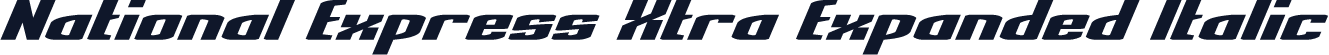 National Express Xtra Expanded Italic