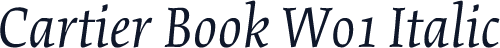 Cartier Book W01 Italic