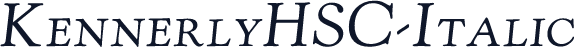 KennerlyHSC-Italic