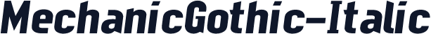 MechanicGothic-Italic