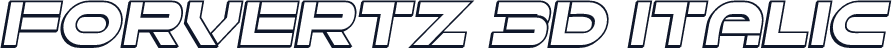 Forvertz 3D Italic