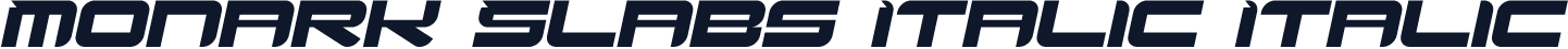 Monark Slabs Italic Italic