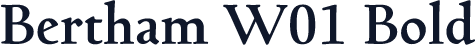 Bertham W01 Bold