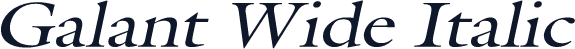 Galant Wide Italic