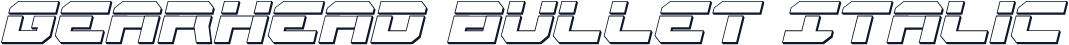 Gearhead Bullet Italic