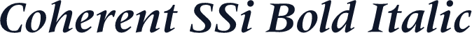 Coherent SSi Bold Italic