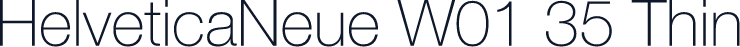 HelveticaNeue W01 35 Thin