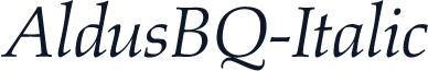 AldusBQ-Italic