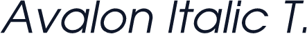 Avalon Italic T.
