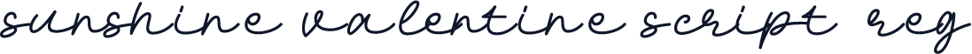 Sunshine Valentine Script Reg