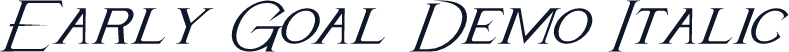 Early Goal Demo Italic