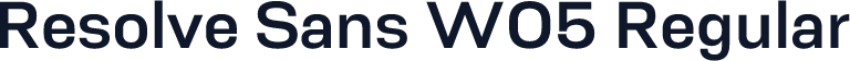 Resolve Sans W05 Regular