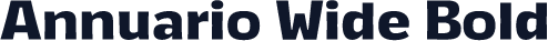 Annuario Wide Bold