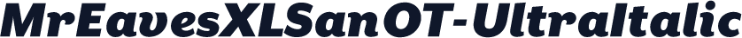 MrEavesXLSanOT-UltraItalic