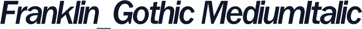 Franklin_Gothic MediumItalic