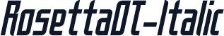 RosettaOT-Italic