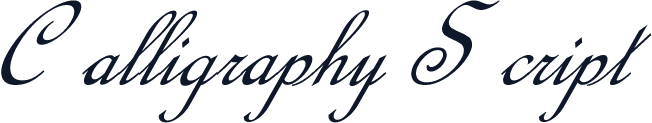 Calligraphy Script