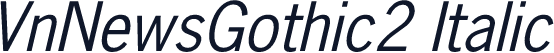 VnNewsGothic2 Italic