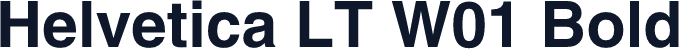 Helvetica LT W01 Bold
