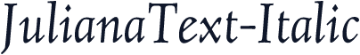 JulianaText-Italic