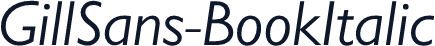 GillSans-BookItalic