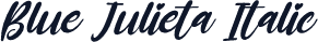 Blue Julieta Italic