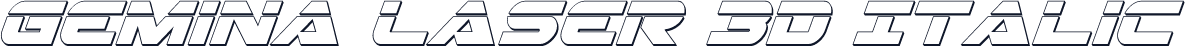 Gemina Laser 3D Italic