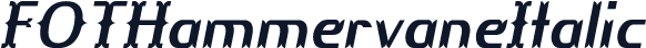 FOTHammervaneItalic