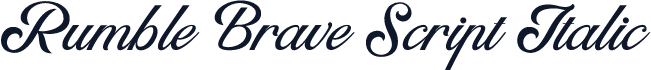 Rumble Brave Script Italic