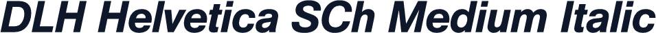 DLH Helvetica SCh Medium Italic