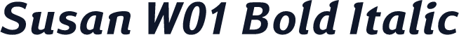 Susan W01 Bold Italic