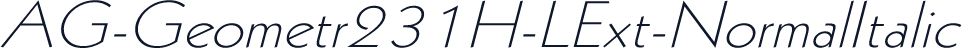AG-Geometr231H-LExt-NormalItalic
