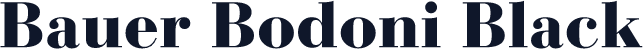 Bauer Bodoni Black